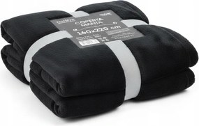 Flanel Takaró fekete 160x220cm Meleg Puha