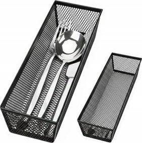 Evőeszköztartó Kosár Asztal Kosár Fiók Rendszerező Fém Tároló