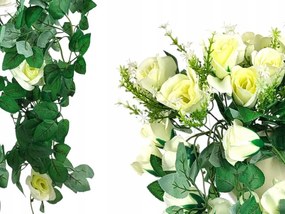 Virágzó Rózsa Művirág Lógó Girland 90 cm