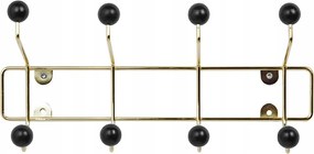 Ruhaakasztó Fém Fali Falióra Arany 34 CM