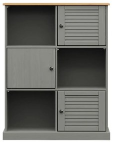 VIGO tömör fenyőfa könyvespolc 90x35x114,5 cm