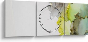 Kép - Absztrakt művészet tintával (órával) (90x30 cm)