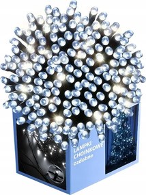 LED-es karácsonyfa lámpa 300 Flash, zöld kábel 21m fehér RS-1902W