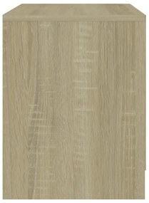 2 db sonoma tölgy szerelt fa éjjeliszekrény 45x34,5x44,5 cm