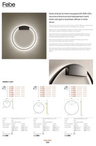 Redo 01-2817 - LED Dimmelhető fali lámpa FEBE LED/24W/230V arany