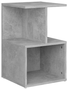 Betonszürke szerelt fa kisszekrény 35 x 35 x 55 cm
