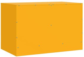 mustársárga acél TV-szekrény 67 x 39 x 44 cm