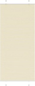 vidaXL pliszírozott redőny krém 85x200 cm szövetszélesség 84,4 cm