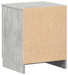 betonszürke éjjeliszekrény 2 fiókkal 40x36x50 cm
