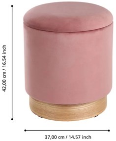 Eglo 424031 - KÉSZLET 2x Taburet MASHIKE átm. 30,5/37 cm rózsaszín