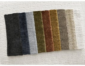 Fehér zsenília sarokkanapé (bal oldali-heverő résszel) Leonore – Bobochic Paris