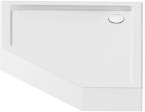New Trendy New Azura ötszögletű zuhanytálca 100x80 cm fehér B-0417