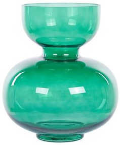 Üveg Virágtartó váza 27 Zöld PALAIA Beliani