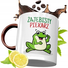 Bordó Bögre Péknek Születésnapra Ajándék fényképes nyomattal