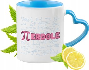 Vicces Kék Bögre Szív Alakú Füllel Ajándék