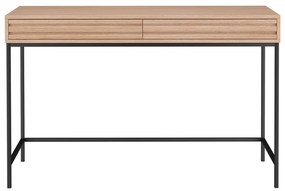 Íróasztal tölgyfa dekoros asztallappal 50x120 cm Celine – Støraa