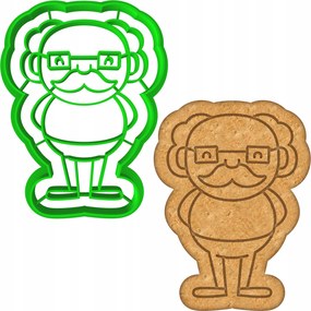 Mézeskalács- és kekszlyukasztó Forma Nagymama És Nagypapa Napjára