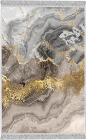 Márvány szőnyeg 80x200 cm szürke/arany