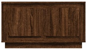 barna tölgyszínű szerelt fa TV-szekrény 80x35x45 cm