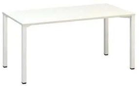 Alfa Office  Alfa 200 irodai asztal, 160 x 80 x 74,2 cm, egyenes kivitel, fehér mintázat, RAL9010%