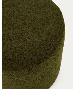 Zöld buklé puff Kaeli – Kave Home