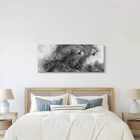 Kép - Akvarell papagájok (120x50 cm)