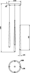Maytoni modern függeszték cascade fehér sárgaréz mymod132pl-l30bsk