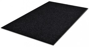 fekete PVC lábtörlő 117x220 cm