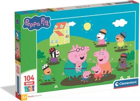 Peppa malac Muddy Puddle 104 db-os maxi puzzle Clementoni