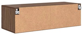 TV szekrény fiókkal barna tölgy 100.5 x 39 x 30 cm Faanyag