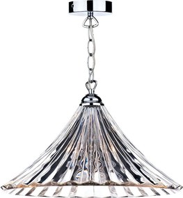 DAR LIGHTING ARD868 ARDECHE Klasszikus Függesztett Lámpa Csiszolt Króm E27 IP20