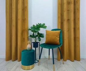 Velvet kész függöny 140x250 bársony arany