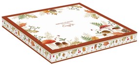 Őszi porcelán gomba alakú kínáló tál díszdobozban Autumn Breeze