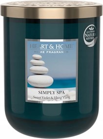 Nagy Gyertya Heart &amp; Home Simply Spa Sweet Violet &amp; Ylang Ylang