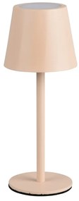 Krémszínű LED asztali lámpa fém búrával (magasság 21 cm) Diaz – Trio