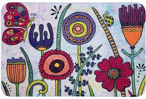 Wenko Rollin'Art Full Bloom fürdőszoba szőnyeg 45 x 70 cm