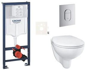 Fali WC-szett világos falakra / falra szerelhető GROHE Bau Ceramic SIKOGRSBAUA