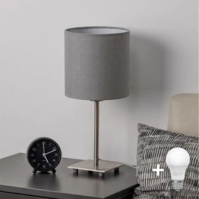BRILAGI - LED asztali lámpa NUBILA 1xE27/60W/230V világosszürke