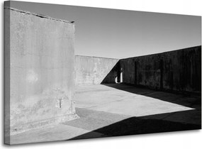 Beton absztrakt vászonkép 100x60 cm