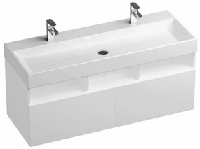 Fürdőszobaszekrény mosdó alá Ravak Natural 120x45x45 cm fehér lesk X000001053