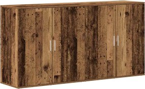 vidaXL Széf 2 pcs Öreg fa 79 x 38 x 80 cm Faanyag
