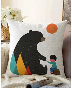 Bear pamut keverék párnahuzat, 55 x 55 cm - Minimalist Cushion Covers