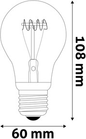 Avide LED Soft Filament Globe 4.5W E27 120° EW 2700K