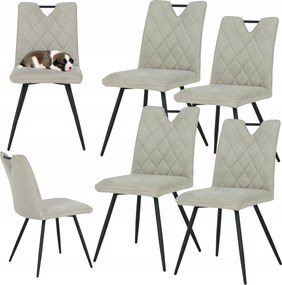 4 db-os kárpitozott szék szett Dalia bézs loft étkező nappaliba