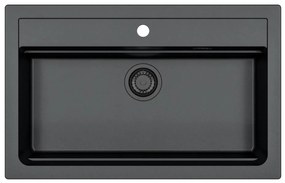 ALVEUS 1148163 - Mosogató ATROX 79x50 cm gránit/fekete