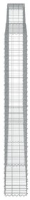 5 db íves horganyzott vas gabion kosár 400x30x220/240 cm