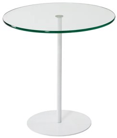 Kisasztal CHILL 50x50 cm fehér/átlátszó