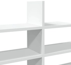 fehér szerelt fa fali polc 124,5 x 18 x 60,5 cm