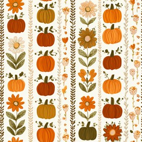 Flanel párnahuzat PUMPKIN LINES 50x70 cm, színes