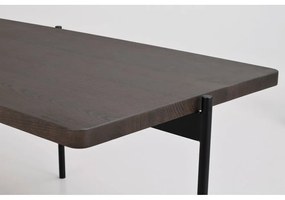 Shelton barna kőrisfa dohányzóasztal, 145 x 60 cm - Rowico